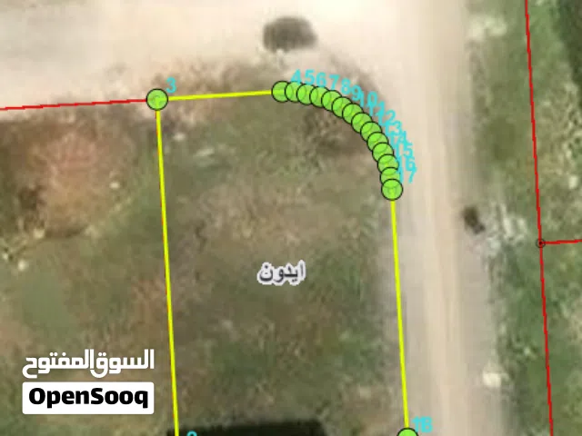 ارض 733م - من اراضي ايدون ضمن حوض الطوال - قرب دوار الثقافة وشارع البترا بقوشان مستقل تقع على شارعين