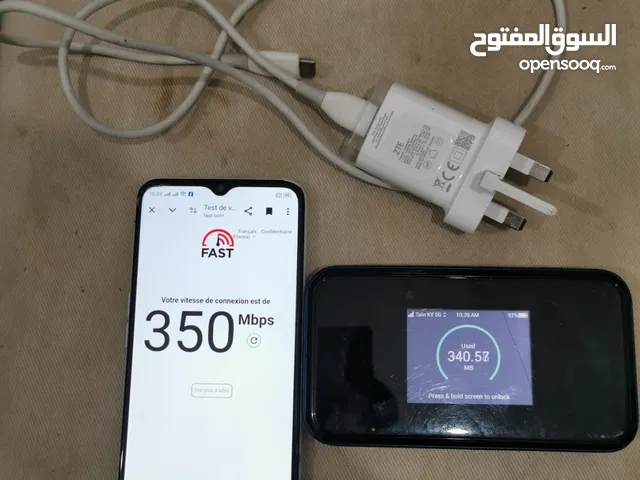 رواتر ثابت او متنقل 4g او 5g مستعمل مع كامل أغراضه