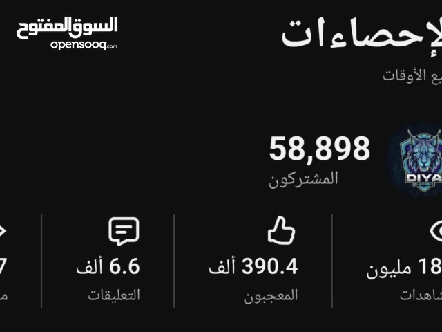قناة يوتيوب تفاعل ناااار للبيع بسعر مميز