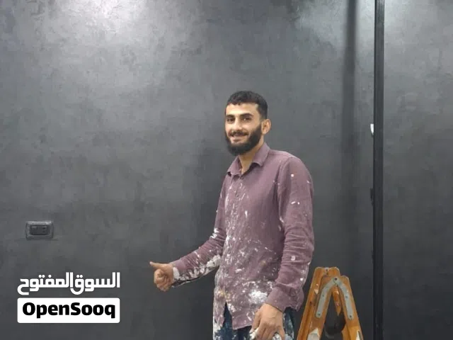 معلم دهانات وتشطيبات راقية , شغل نظيف وسعر ممتاز .