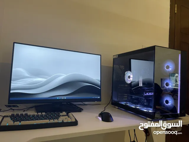 كمبيوتر جيمينج و شاشة MSI 165 Hz 1440p Ryzen 7 7700 CPU AMD RX 6800 GPU