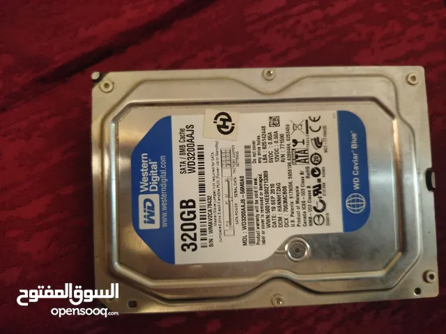 هارد western digital 320GB بحاله ممتازه