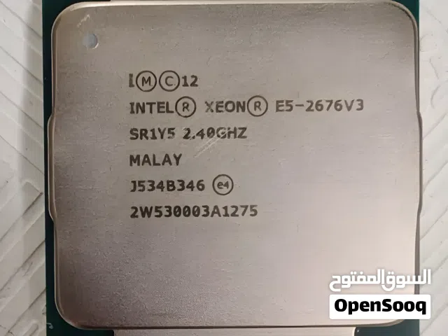 للبيع وحش الرندر والسيرفرات (والالعاب) Intel Xeon E5-2678 v3 (12 نواة / 24 مسار) - حالة ممتازة