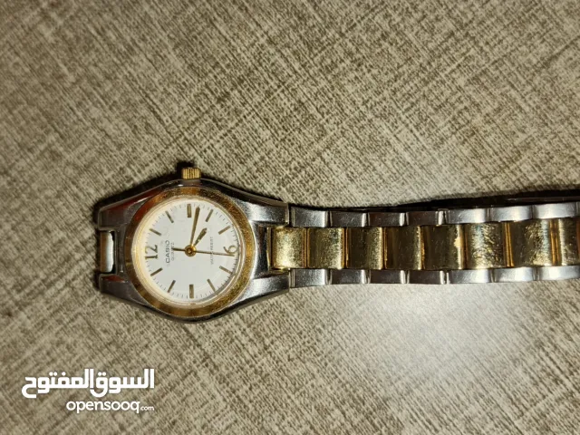 ساعه كاسيو اصليه و انسيال فضه و2 خاتم فضه