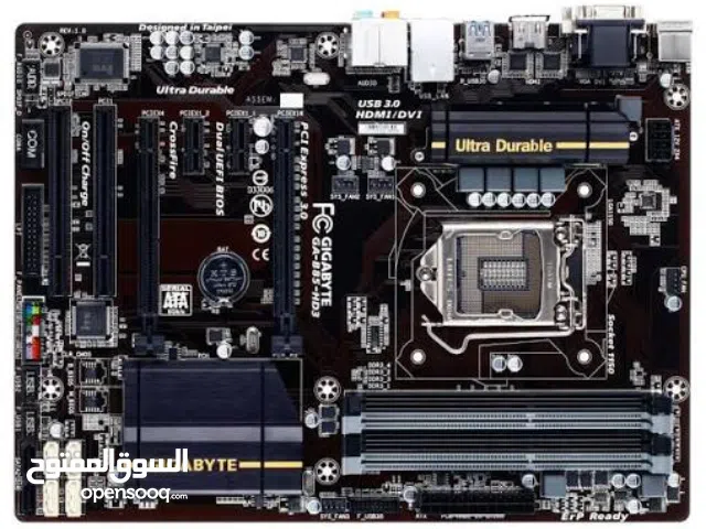 لوحة GA-B85-HD3 (rev.1.x) مع معالج i7-4970 مع تبريد للبيع ع 150 شيكل موجودة في بيت لحم متوفر توصيل