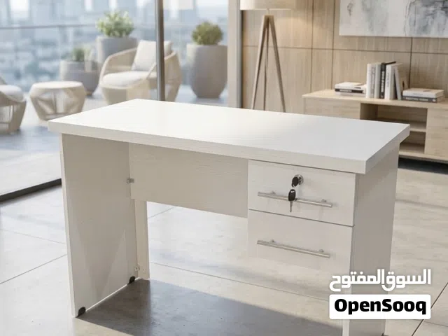 مكتب - مكاتب - مكتب دراسي - مكتب موظف - مكتب 100*50 سم مع درجين وقفل - عرض لفتره محدودة