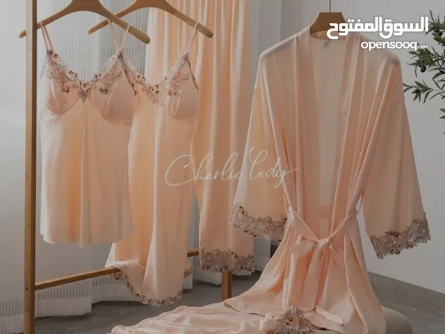 satin silk Sleepwear 5 PCs Set