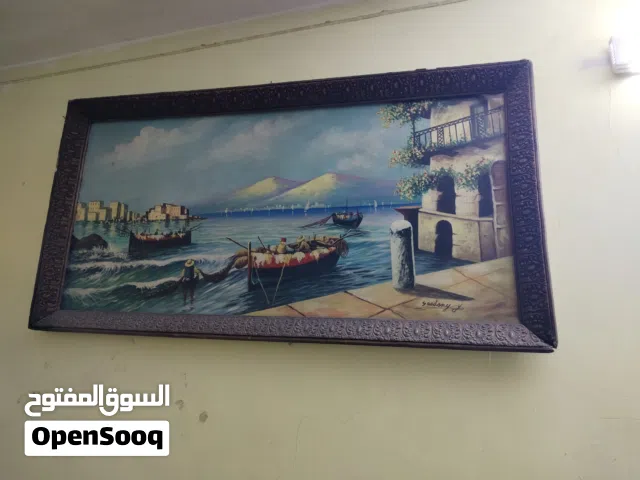 لوحة فنية طراز قديم من جلد