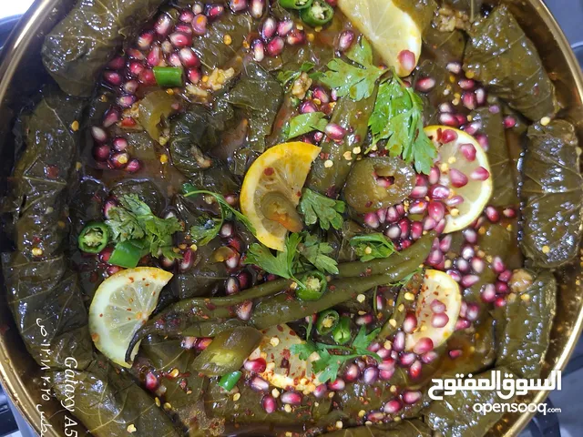 بيع ألذ الاكلات ورق عنب برياني 50حبة ورق عنب ب100درهم