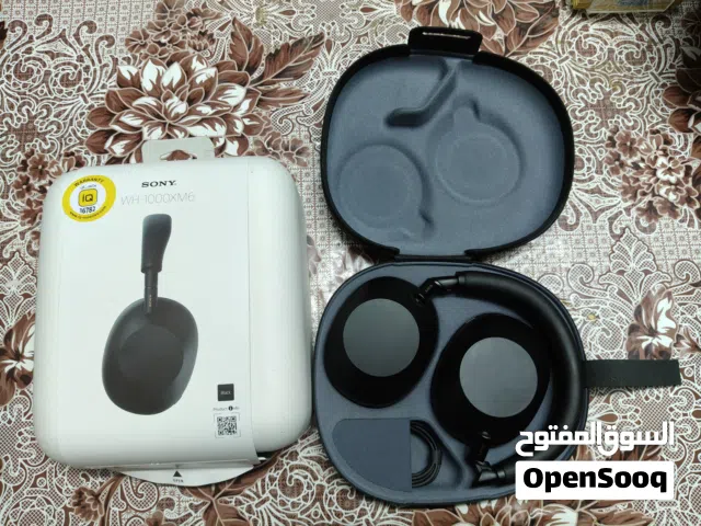 Sony WH-1000XM6 Noise Cancelling Headphones black استخدام 23 يوم فقط