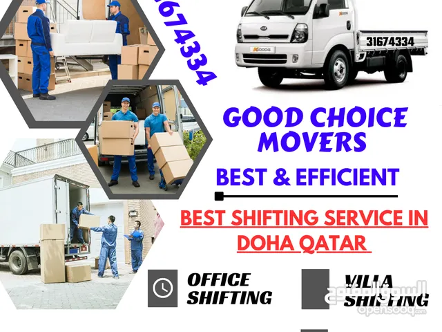 We are Professional Movers & Packers in doha, qatar Transportation, furniture installation, house