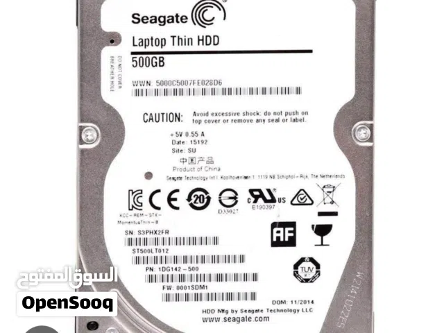 ثلاث هاردات للبيع زاداك جيمنج 1TB Ssd و Seagate hdd 500GB وهارد فحم 1TB hdd