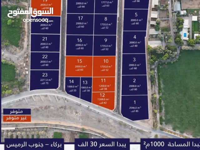 Residential Land for Sale in Al Batinah Al Rumais