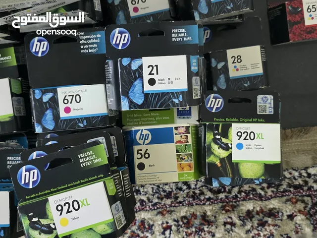 أحبار طابعات كانون وHp جديدة بتاريخ قديم انواع وأحجام مختلفة بسعر قليل جدآ 2 ريال للعبوة