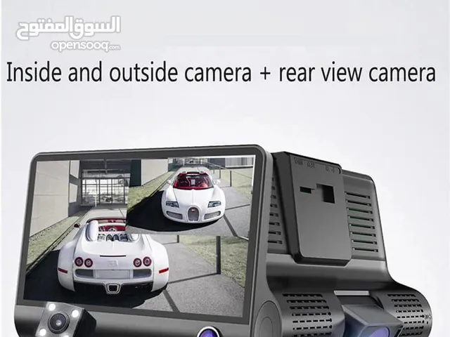 كاميرا سيارة 3 ب 1  مسجل فيديو للسيارة 4 انش فل اتش دي 1080 بي 3 عدسات بزاوية واسعة 170 درجة، مسجل ف