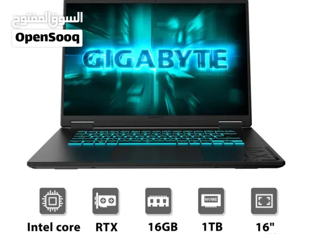 لابتوب GIGABYTE 5060 Gaming A16 CVH، شاشة WUXGA IPS مقاس 16 بوصة بتردد 165 هرتز 5060