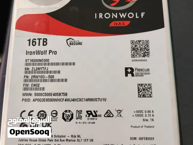 Seagate IronWolf Pro 16TB 3.5” HDD HARD DRIVE FULLY WORKING QUANTITY AVAILABLE