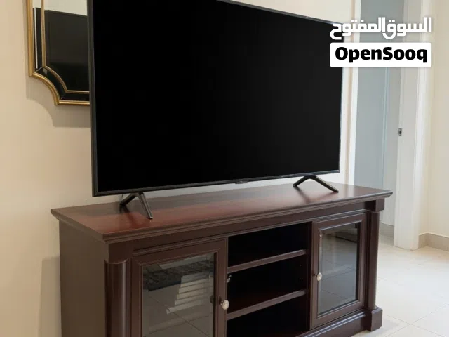 Elegant Dark Wood TV Stand