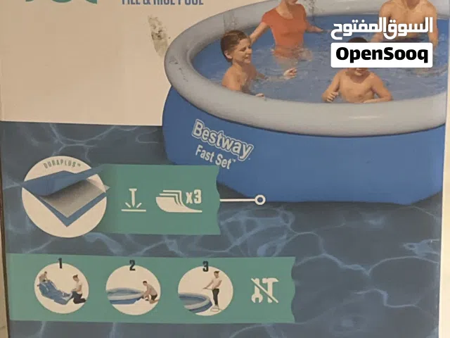 مسبح كبير مناسب لجميع الأعمار قابل للنفح مقاس 3.05M/76cm شركه Bestway