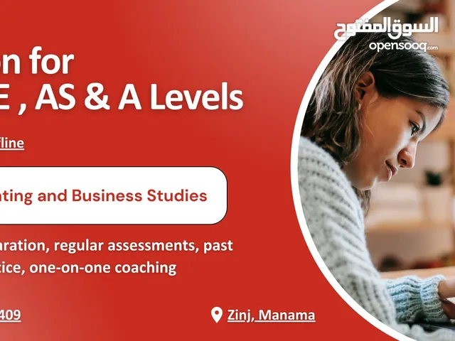 Tuition for IGCSE, AS & A Levels