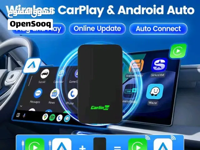 للبيع محول مسجل للسيارة كارلينكيت 5.0 CPC200-C2Air----- محول لاسلكي لـ CarPlay و Android Auto