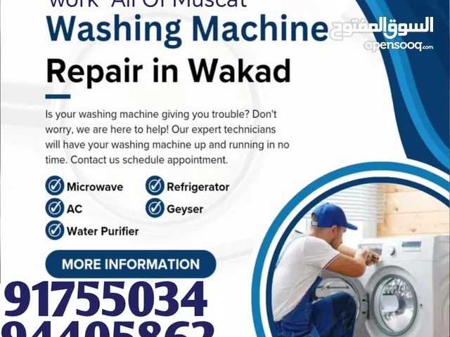 washing machine automatic & dryer and ac refrigerator fixing all washing repair and use new availabl