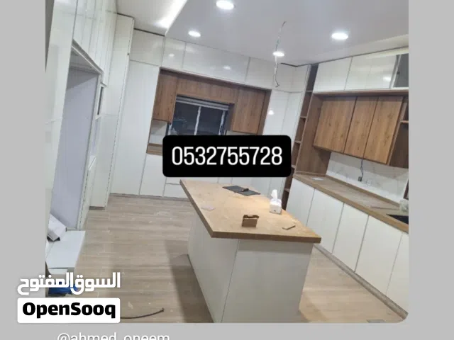 تفصيل مطابخ خشب صاج المنيوم رخام صناعي درجه اولي شركات اصليه مع الضمان