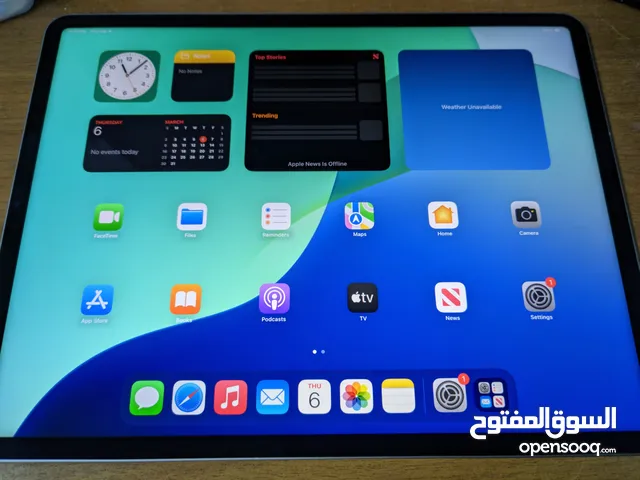 أقوى سعر على ايباد برو أكبر قياس 12.9 إنش iPad Pro M2 جديد بدون كرتونة بطارية 100%