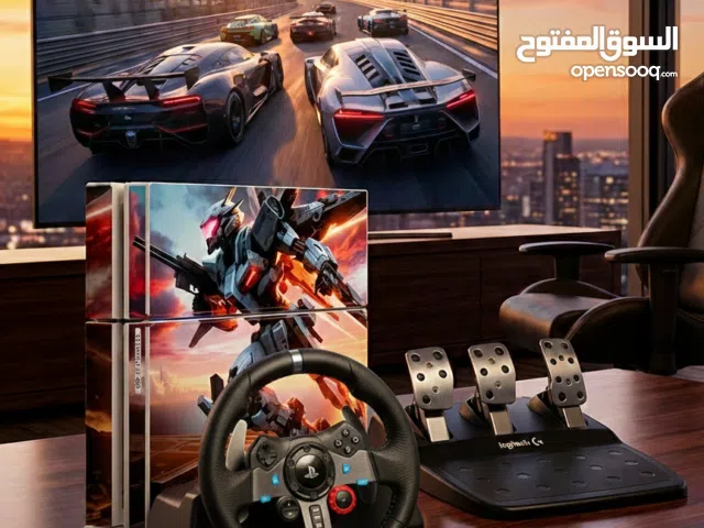 بلاستيشن 4 صناعة ياباني الشركة الام وبعض الملستلزمات