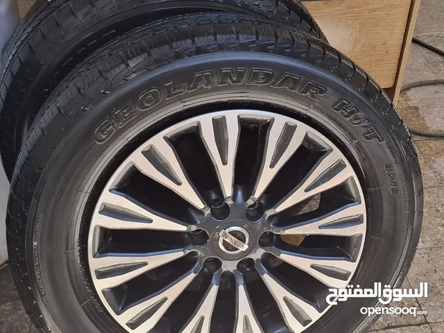 كوتشوك يوكوهاما شبه جديد مع جنطات اصلي نيسان باترول سعر مغري