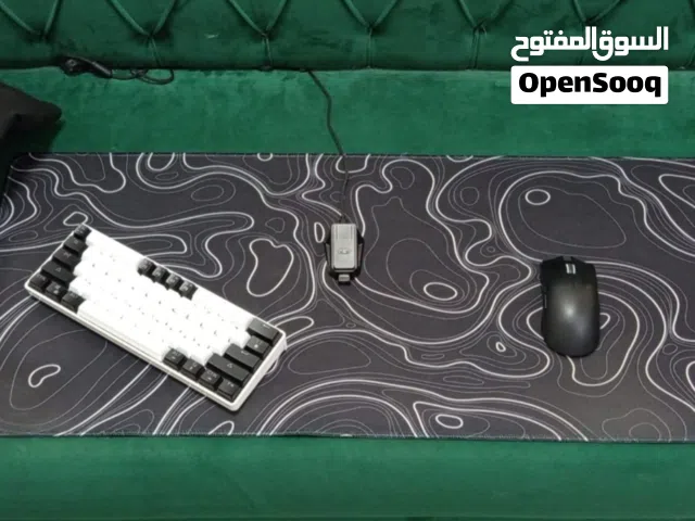 ماوس اتاك شارك x11  مع كيبورد %60 سوتش احمر وبعد مع ماوس باد كبير جدا