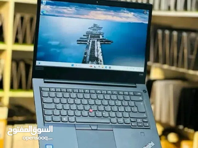 جيل ثامن - Lenovo ThinkPad E490 Core is 512GB SSD 8GB RAM شاشة 14.3 FHD ضمان لمدة شهر من اي عيب