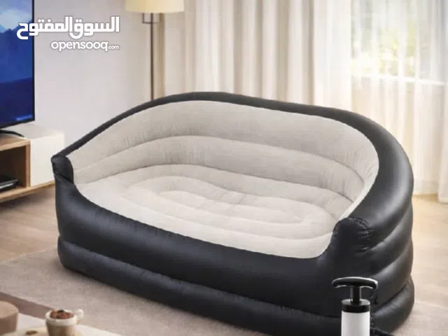 كنبه نفخ فاخرة مع لمبة تعبئة مدمجة