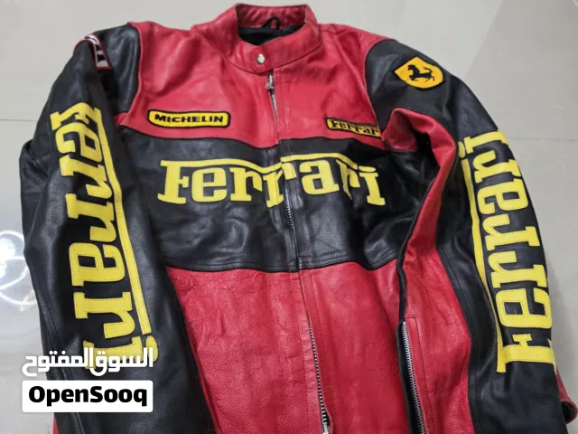 جاكيت Ferrari جلد طبيعي اصلي قياس لارج