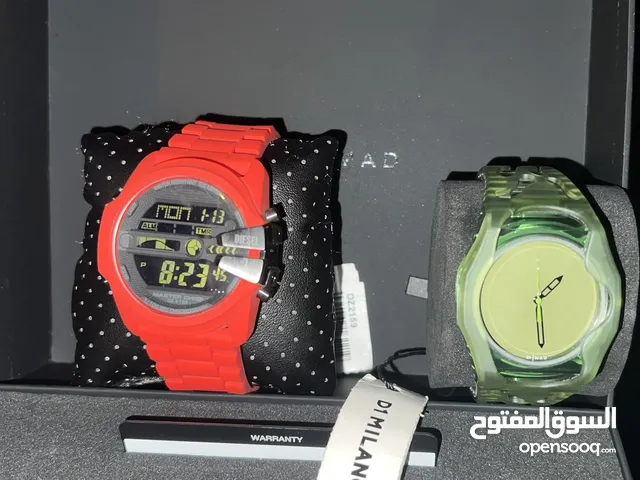 "The original Diesel watch and the original D1 Milano watch."