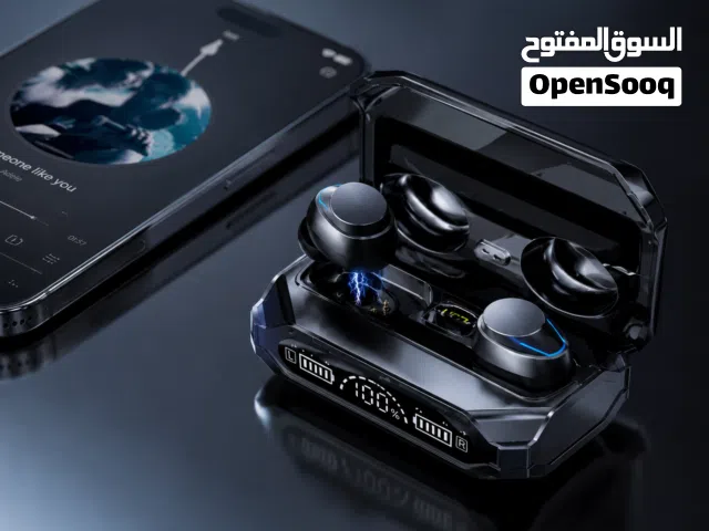 سماعة أذن لاسلكية M41 Hi-Fi Bluetooth V5.3 مع شاشة عرض رقمية ثلاثية