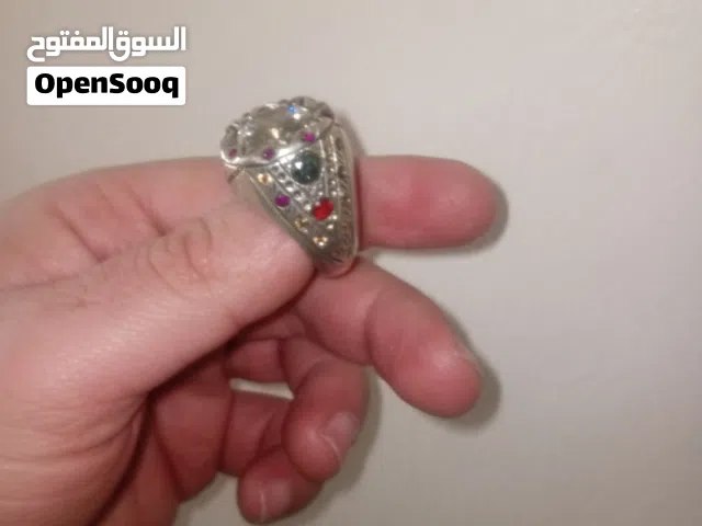 خاتم فضه صياغة إيرانية مازونايت