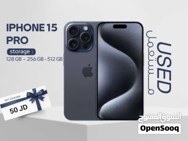 IPHONE 15 PRO ( 256GB ) USED /// ايفون 15 برو ذاكره 256 مستعمل وكاله