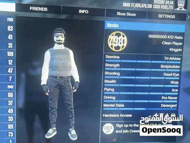 GTA Accounts and Characters for Sale in Dubai