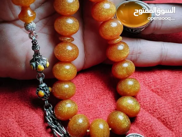 سبحه فاخره لون زعفران مميز
