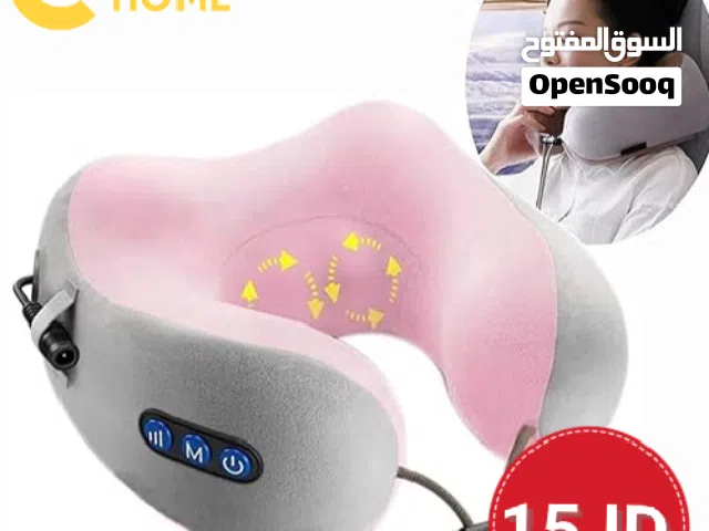مخدة مساج كهربائية قابلة للشحن   تعمل بالشحن بدون الحاجة للكهرباء طوال الوقت