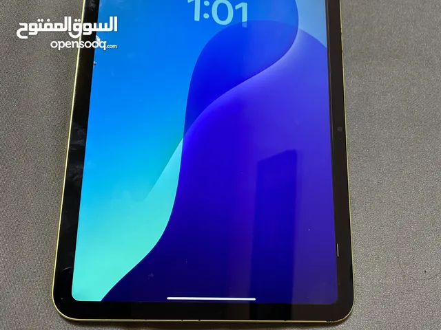 ايباد أبل الجيل العاشر ايباد 10 تخزين 64 كيكا مستبدل شاشه بي اثر غبار بسيط داخل الشاشه يحتاج تنظيف