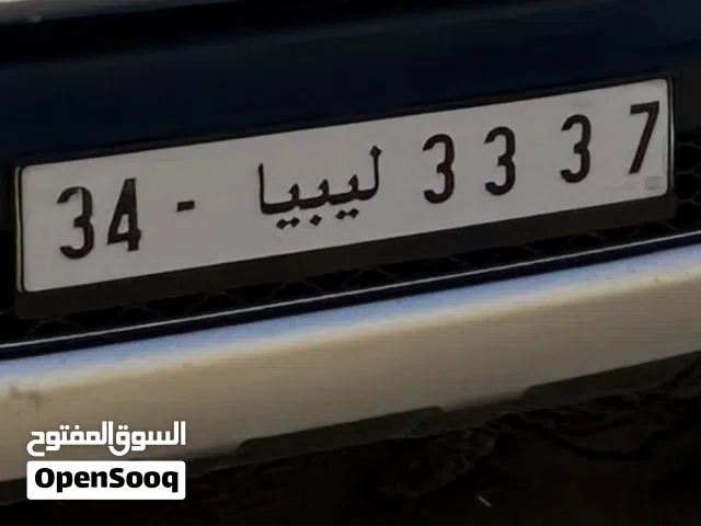 رقم لوحة مميز 34.3337