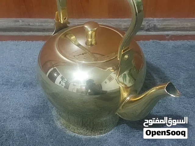 ابريق شاي نحاس صافي حجم كبير بحالة الوكالة