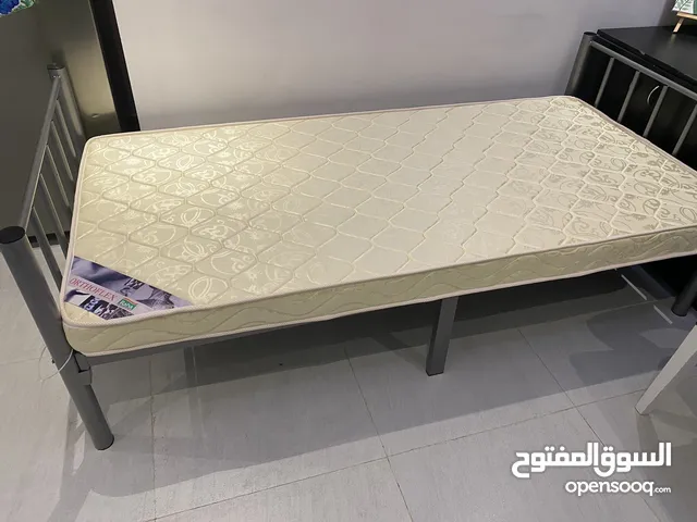 Steel single cot with Raha Ortho bed