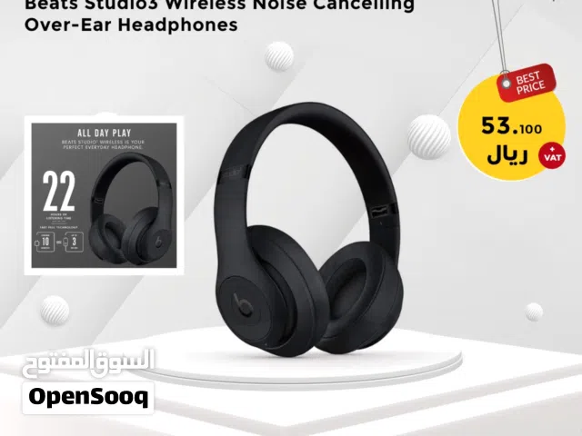 Beats Studio3 Wireless Noise Cancelling Over-Ear Headphones - Apple W1 Headphone Chip, Class 1..