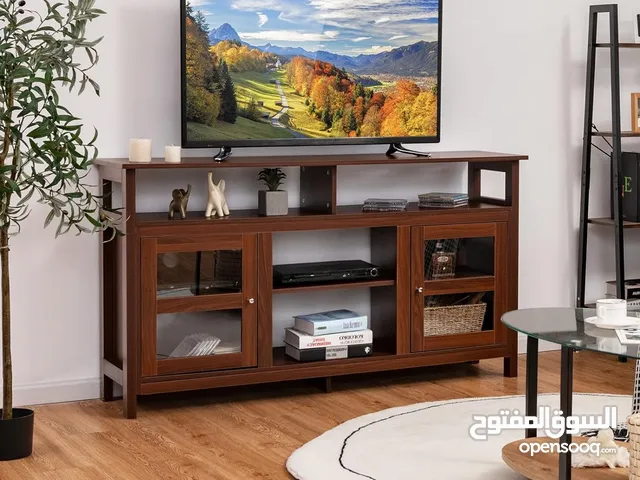 مكتبة تلفزيون انجليزية الصنع من ماركة كاستواي COSTWAY TV Stand for TVs up to 65"