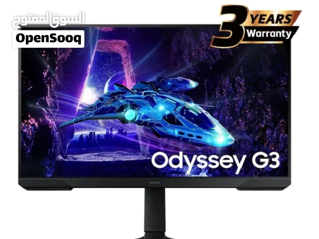للشاشة قيمنق سامسونق حالة ممتازة 144hz 24inch