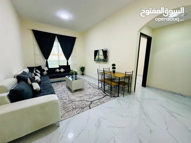 SH \ شقة فاخرة ، غرفة وصالة للايجار الشهري ، عجمان منطقة الراشدية ، 2 حمام+ بلكونة