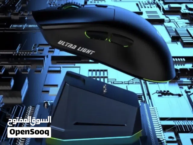 wireless gaming mouse with wireless charging dock ماوس جيمنج وايرلس مع قاعدة شحن وايرلس
